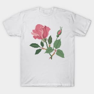 District of Columbia New York State Flower American Beauty Rose T-Shirt